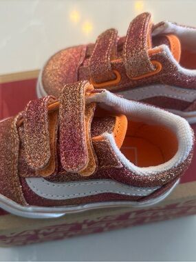 Vans Baby Glitter Sneakers in Sunset